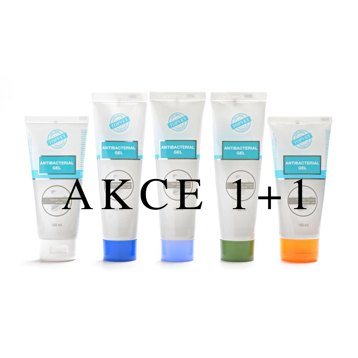 AKCE - Čisticí gel na ruce s antimikrobiální složkou v tubě 1+1 - Hedvábí